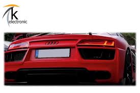 Im jahr 2005 stellte audi den mittelmotorsportwagen r8 vor, welcher eine komplette aluminiumkarosserie mit dem namen audi space frame besitzt, wobei gerade eine. K Electronic Audi R8 Ii 4s Matt Schwarze Ringe Hinten Coupe