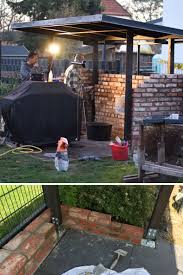 Grillplatz Aufstellen Allesamt Braucht Ein Gewolbe Durch Dem Gluhlampe Wirgartenkinder In 2020 Grillplatz Uberdachung Selber Bauen Grill Pavillon