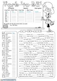 Verb To Be English As A Second Language Esl Worksheet This Is An Interacti English Grammar For Kids English As A Second Language English Worksheets For Kids