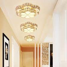 Fashion Flowers Alley Led Ceiling Lights Living Room Crystal Hallway Lights Led Ac90 260v Balcony Lighting Fixtures Wish In 2021 Ceiling Lights Crystal Ceiling Light Led Ceiling Lights