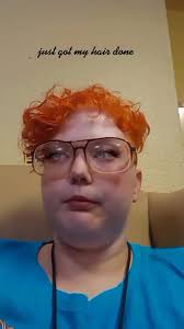 just got my hair died orange