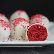 Gradually add the dry ingredients and mix after each addition until well combined. Red Velvet Cake Balls With Cream Cheese Recipe Gourmet Food World