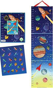 eeboo outer space height growth chart for boys b000n21oq4