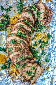Pork tenderloin is often sold in individual packages in the meat section of the grocery store. The Best Baked Garlic Pork Tenderloin Recipe Ever