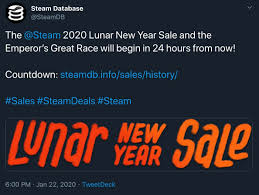 I don't recall there being one last year. Steam Pins Lunar New Year As Excuse To Throw Yet Another Sale