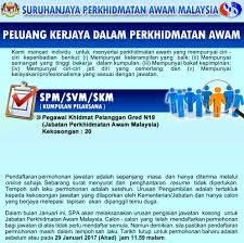 Semua pemohon perlu mendaftar akaun baru. Jawatan Kosong Terbaru Di Jabatan Perkhidmatan Awam Jpa Minimum Spm Seluruh Negara Jobcari Com Jawatan Kosong Terkini