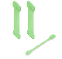 Basic Nature Green CPLA Plastic Coffee Stirrer / Spoon - Compostable - 4" -  1000 count box