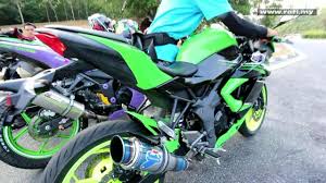 The narrow tail section, split and stepped up pillion seat, split grab rails, sleek and sharp led taillight are the other design elements there. Kawasaki Ninja 250sl With Termignoni Replica Exhaust Youtube
