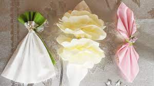طي المناديل الورقية للخطوبة والمناسبات سهلة وجميلة جدااا diy 2019 napkins