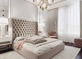 Beautiful Modern Beige Luxury Bedroom Decor With Beige Diamond Tufted Velvet Bed Luxury Bed Luxury Bedroom Decor Luxurious Bedrooms Beautiful Bedrooms