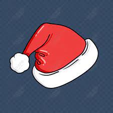 Hand Painted Red Christmas Santa Hat Original Commercial Element In 2020 Red Christmas Santa Hat Hand Painted