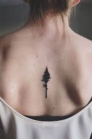 Small Back Tattoo Of A Pine Tree Colorado Love Small Back Tattoos Beautiful Back Tattoos Tree Tattoo Small