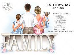 Father Family Addon for Mothers Day Clipart DIY Free - Etsy Finland