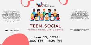Teen Social Night: Karaoke, Dance, Art & Games!