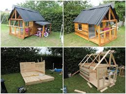 Maison De Jardin Pour Enfant Pallets Kids House 1001 Pallets Pallet Kids Pallet Playhouse Kids House