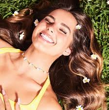 Addison Rainbow Daisy Blume Kette Perlen Kette