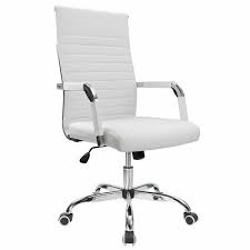 Renda Mid Back Ribbed Conference Chair In 2020 White Office Chair Best Office Chair Modern Leather Office Chair