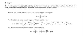 160 celsius = 320 degree fahrenheit Solved Example The Mean Temperature In Victoria B C Is Chegg Com