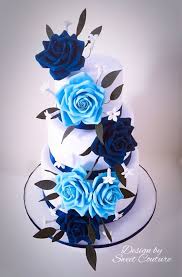 Blue Roses Themed Wedding Cake Themed Wedding Cakes Wedding Cake Roses Blue Roses Wedding