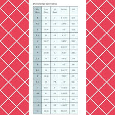 European Shoe Size Conversion Chart