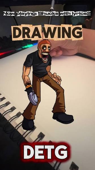 Fnf Does Evil Things Guy Draw | TikTok