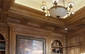 Family room with coffered ceiling recessed lights and fireplace with decorative lights in addition to this great space there two bedroom suites family. Ceilings Top Off A Room S Character Benvenuti And Stein