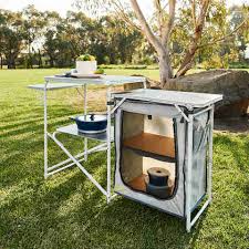 To satisfy these appetites, all camping setups should have a properly equipped diy camp kitchen setup. Camp Kitchen Kmart