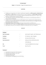 top rpa consultant resume samples