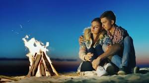 Find over 100+ of the best free romantic images. Romantic Young Couple Sitting On The Beach Campfire Hug Admiring The Fire Dreaming Stock Video Footage By C Stockseller 124128452