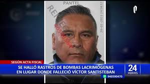 Se halló rastros de bombas lacrimógenas en lugar donde falleció Raúl  Santiesteban, según acta fiscal