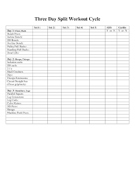 6 best images of blank exercise charts to print