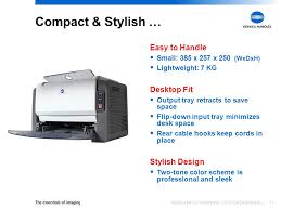 Konica minolta pagepro 1350w i driver sono stati raccolti dai siti web ufficiali dei produttori e da altre fonti attendibili. Konica Minolta Printing Solutions Europe B V Pagepro 1350w Product Presentation Version 12 Ppt Download