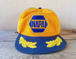 Napa Auto Parts Original Vintage 80s Trucker Hat Golden Yellow Etsy Mesh Trucker Hat Trucker Hat Hats