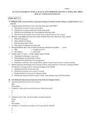 Soal uts kelas 5 semester 2. Ulangan Harian Tema 6 Ppkn Ips Sbdp Kelas 5 Kurikulum 2013 Revisi 2017