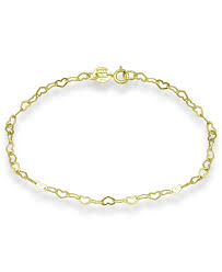 Check spelling or type a new query. Giani Bernini 18k Gold Over Sterling Silver Heart Chain Ankle Bracelet Also Available In Sterling Silver Created For Macy S Reviews Bracelets Jewelry Watches Macy S