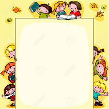 Kids School Yellow Background School Frames And Borders Borders And Frames School Frames