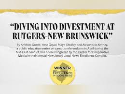 Targum news desk receives Excellence in New Jersey Local News Award