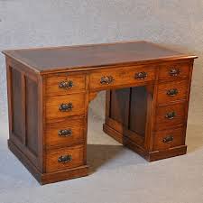Antique Desk Victorian English Oak Twin Pedestal Writing Study Table C1870 Antique Wooden Desk Vintage Wooden Desk Desk With Drawers