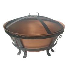 The most common cast iron cauldron antique fire pit material is metal. Hampton Bay 34 In Whitlock Cast Iron Fire Pit Ft 116 The Home Depot