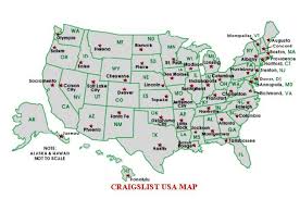 All Craigslist Usa Make Money And Save Finding Free Stuff And Bargains United States Map States And Capitals State Capitals Map