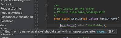 Each effectively converts a given datum to a string and then appends or inserts the characters of that string to the string builder. Kotlin Enums Should Be Uppercase Issue 7466 Swagger Api Swagger Codegen Github