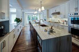 Contemporary White Kitchen With Quartz Countertops Jonathan Browning Li White Kitchens With Quartz Countertops Contemporary White Kitchen Residential Interior
