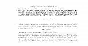 Sama halnya dengan sebuah pekerjaan yang pastinya akan melakukan kerjasama dengan perusahaan lain, untuk saling. Contoh Kerjasama Batubara