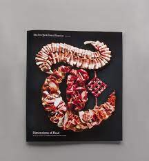 The New York Times Food Issue Cover And Feature Story By Mia Chubarova Via Behance Food Typography Magazine Design Magazine Cover Design