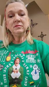 Elf sweatshirt from Sams with sound chip and lines from the movie. So ...