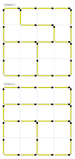 The condition is that even once the pen does not get up. Matchstick Puzzles 514 Divide Square Into 4 Equal Parts