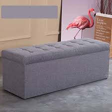 The footrest bed cradle is made from foam, cut into a triangular wedge shape with three different angles. Lycil Tufted Footrest Stool Shoe Bench Rectangular Fabric Storage Ottoman Bench For Bedroom Organi Storage Ottoman Bench Fabric Storage Ottoman Storage Ottoman
