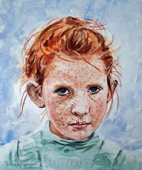 Portrait of Charlotte, a Fictitious Character, Created from an Old Black  and White Photo