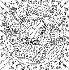 You could also print the picture. Art Therapy Coloring Page Shoes Mandala Shoes 1