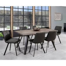 Now get up to 50% off on select designs of veneer dining tables dining sets. Hometrend Carrie Rectangular Fixed Dining Table Wood Veneer Grey 6833 63dt Rona